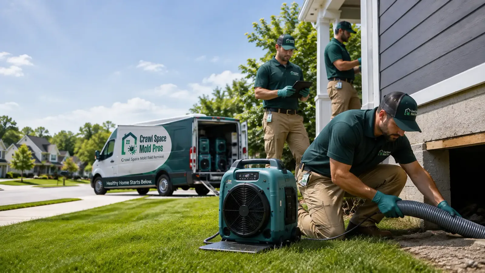 Crawl Space Mold Removal in Friesland, WI